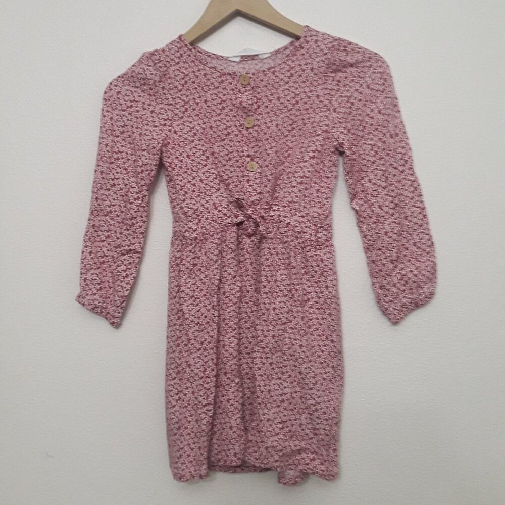 H&M Casual Floral Pink Dress with Relaxed Fit